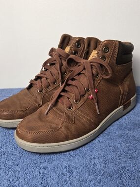 Men's Levis Brown Casual High-Top Sneakers